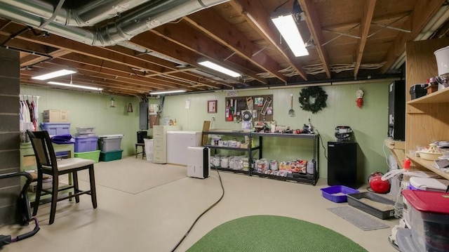 514 Fairfield Ct, Chippewa Falls, WI 54729 - unfinished basement featuring electric panel and washer / clothes dryer
