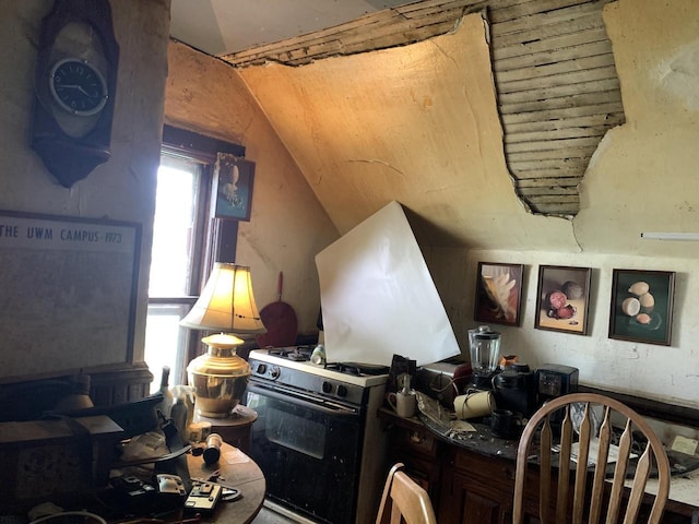 3060 N Buffum St Unit 3060A, Milwaukee, WI 53212 - living area with vaulted ceiling