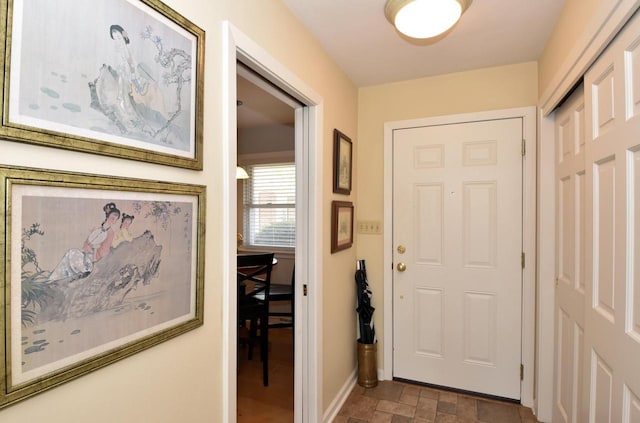 4729 James Ave, Wind Point, WI 53402 - entrance foyer featuring stone finish floors and baseboards