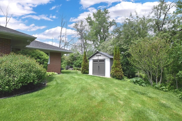 4729 James Ave, Wind Point, WI 53402 - view of grassy yard with a shed
