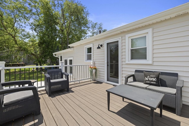 N2444 Howard Dr, Burlington, WI 53105 - view of deck