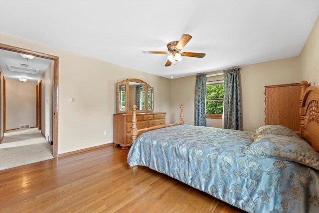 6500 S 121st St, Franklin, WI 53132 - bedroom featuring light wood-type flooring and a ceiling fan