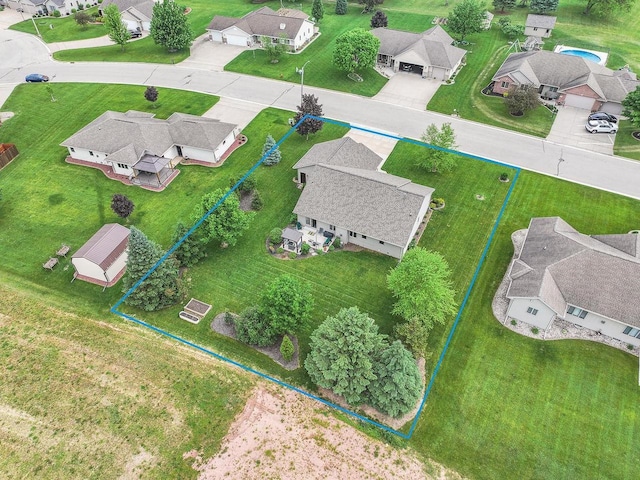 431 Ridgeway Dr, Brillion, WI 54110 - aerial view of residential area with property parcel outlined
