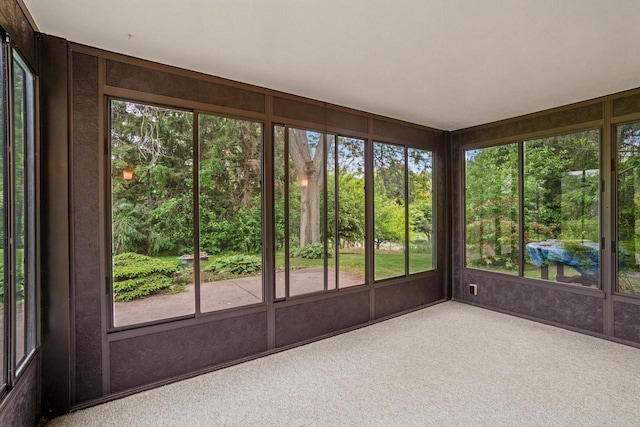 5325 Linden Cir, Racine, WI 53406 - unfurnished sunroom with carpet flooring