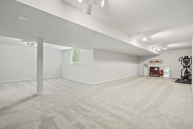 7949 W Oakwood Way, Franklin, WI 53132 - basement with light colored carpet