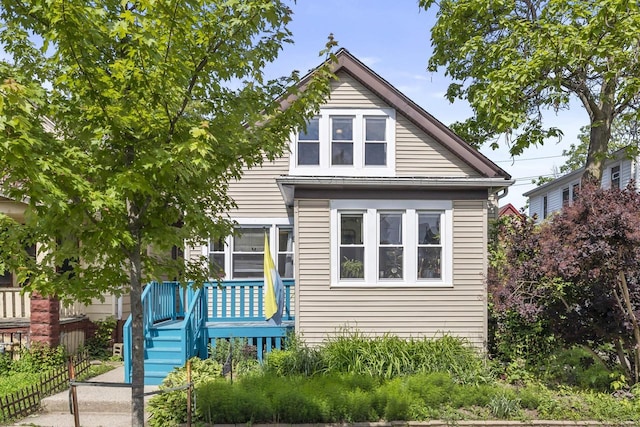 3715 N 2nd St, Milwaukee, WI 53212 - view of front of house with a deck and stairway