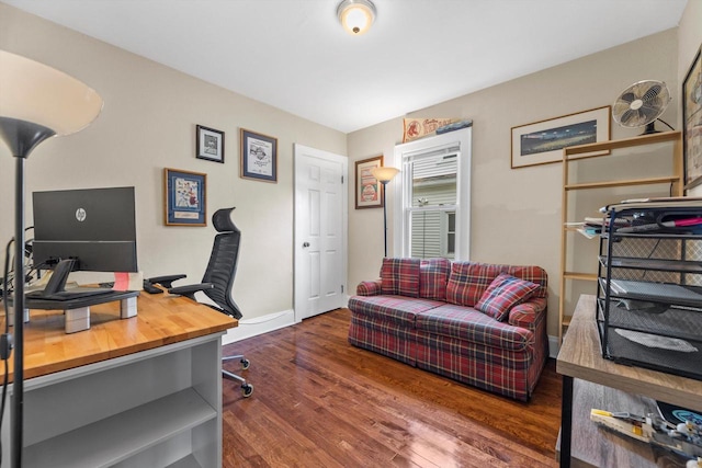 3715 N 2nd St, Milwaukee, WI 53212 - home office featuring wood finished floors and baseboards