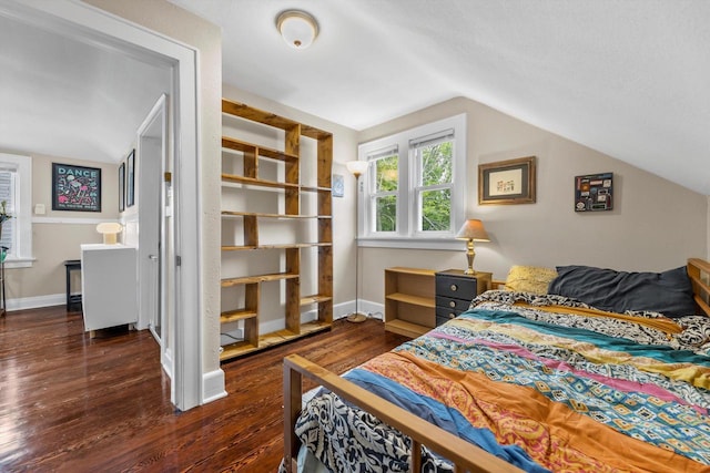 3715 N 2nd St, Milwaukee, WI 53212 - bedroom with lofted ceiling and wood finished floors