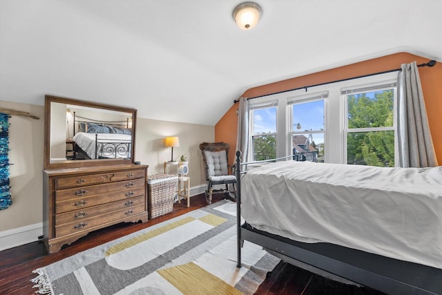 3715 N 2nd St, Milwaukee, WI 53212 - bedroom with lofted ceiling and wood finished floors