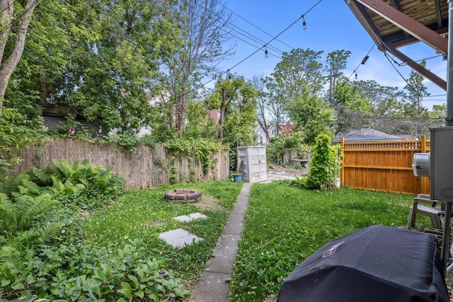 3715 N 2nd St, Milwaukee, WI 53212 - fenced yard featuring a fire pit