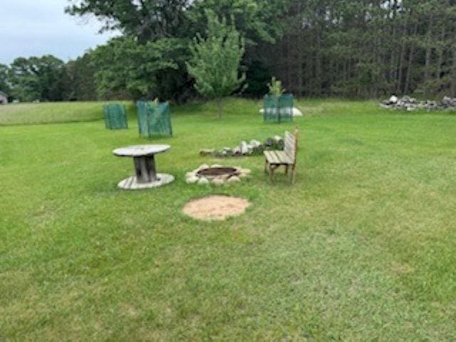 1064 Sunny Ridge Cir, Nekoosa, WI 54457 - view of grassy yard featuring a view of trees