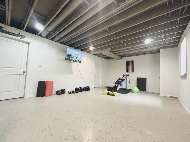 5869 Country Club Rd, Houston, MN 55943 - finished below grade area featuring baseboards