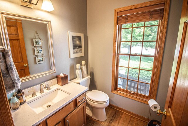 120 Wind Sail Ct, Random Lake, WI 53075 - bathroom with vanity and wood finished floors