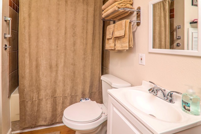 720 De Clark St, Beaver Dam, WI 53916 - bathroom with vanity and shower / tub combo with curtain