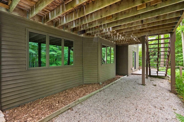 2510 Hillside Heights Dr, Green Bay, WI 54311 - view of patio featuring stairway