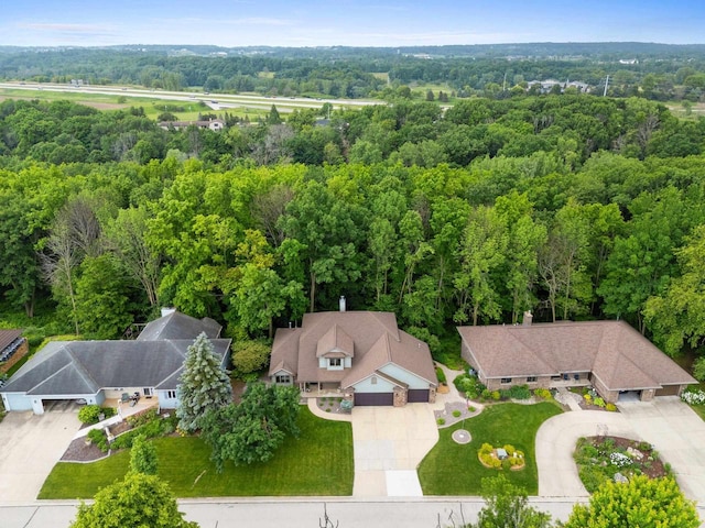 2510 Hillside Heights Dr, Green Bay, WI 54311 - bird's eye view of a forest