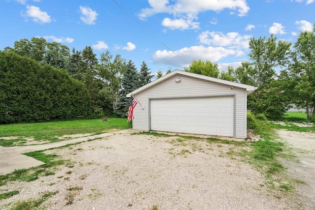 136 Oak St, Brillion, WI 54110 - view of detached garage