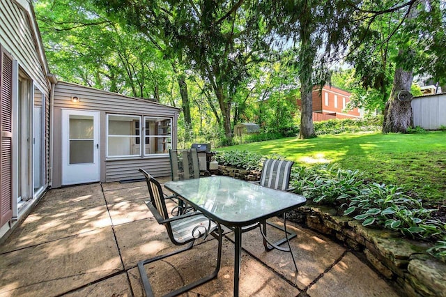 2813 Regent St, Madison, WI 53705 - view of patio with outdoor dining space