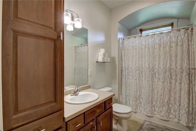 1403 Elm Ave, Menomonie, WI 54751 - bathroom with vanity and shower / tub combo with curtain