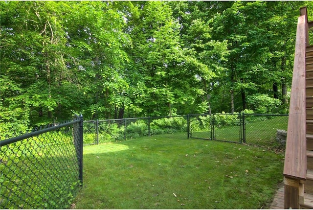 1403 Elm Ave, Menomonie, WI 54751 - fenced backyard featuring a gate