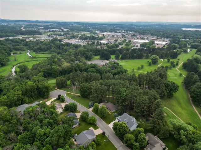 1403 Elm Ave, Menomonie, WI 54751 - aerial overview of property's location featuring a tree filled landscape