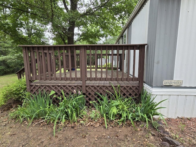 2143 County Road Z, Friendship, WI 53934 - view of wooden deck