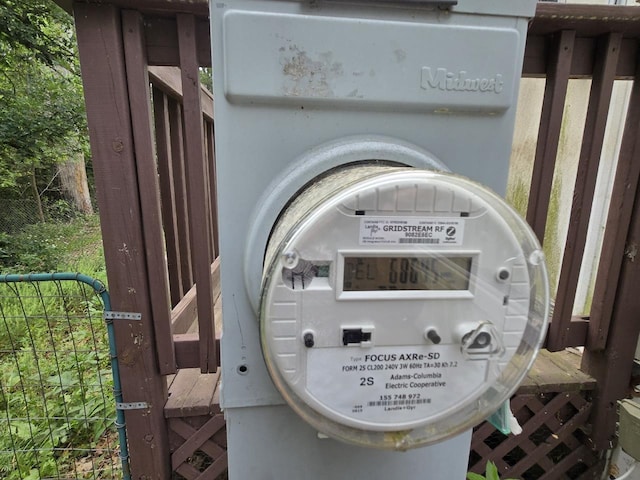 2143 County Road Z, Friendship, WI 53934 - exterior view of electric meter