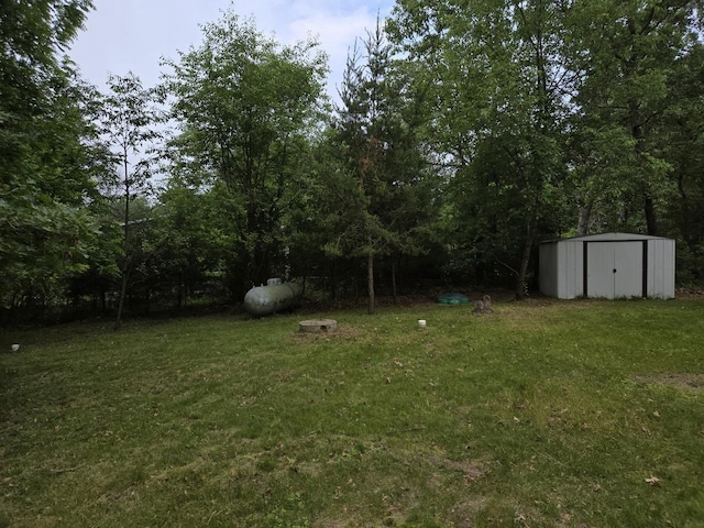 2143 County Road Z, Friendship, WI 53934 - view of green lawn with a storage unit