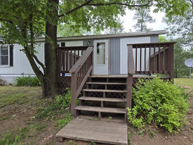 2143 County Road Z, Friendship, WI 53934 - view of front of house with a deck and stairs