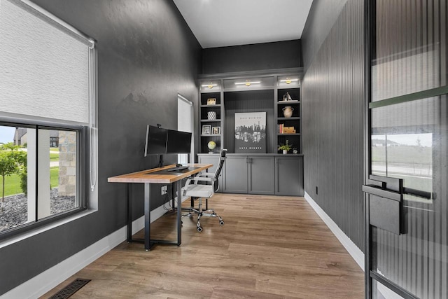 7205 N Trinity Ct, Appleton, WI 54913 - office with wood finished floors and baseboards