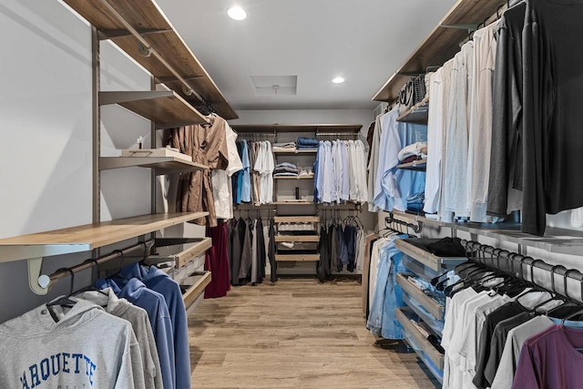 7205 N Trinity Ct, Appleton, WI 54913 - walk in closet featuring light wood-type flooring