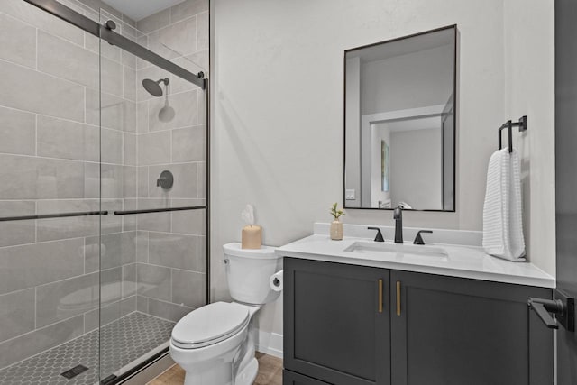 7205 N Trinity Ct, Appleton, WI 54913 - full bath with vanity and a stall shower