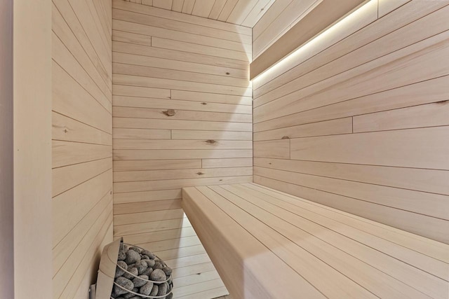 7205 N Trinity Ct, Appleton, WI 54913 - relaxing sauna / steam room featuring wooden walls