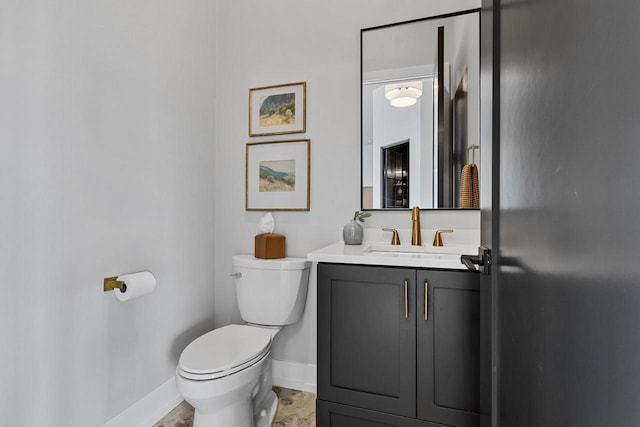 7205 N Trinity Ct, Appleton, WI 54913 - half bathroom featuring toilet and vanity