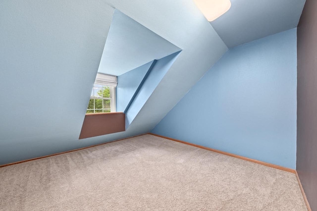 20750 Chadwick Ln, Brookfield, WI 53045 - additional living space with carpet flooring and vaulted ceiling