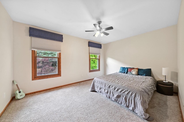 20750 Chadwick Ln, Brookfield, WI 53045 - carpeted bedroom featuring baseboards and a ceiling fan