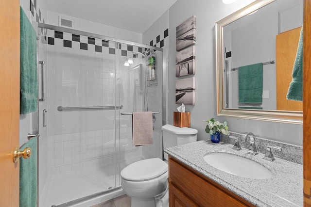 N7861 Lakeshore Dr, Fond Du Lac, WI 54937 - bathroom featuring vanity and a shower stall