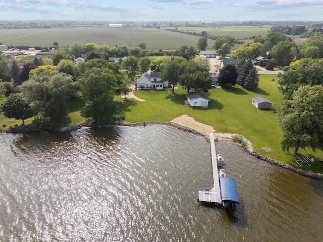 N7861 Lakeshore Dr, Fond Du Lac, WI 54937 - aerial view of sparsely populated area featuring a large body of water