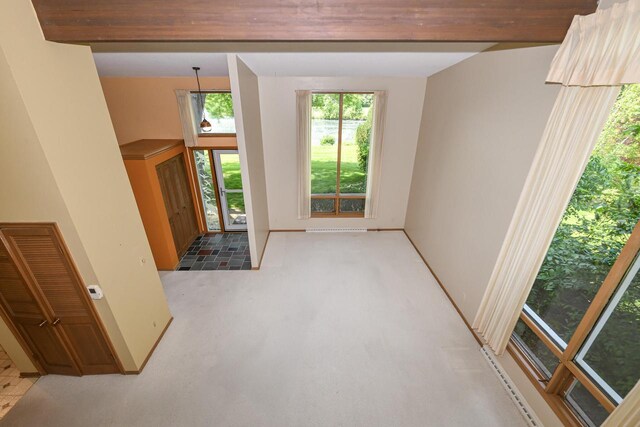 12929 N Colony Dr, Mequon, WI 53097 - unfurnished living room featuring carpet