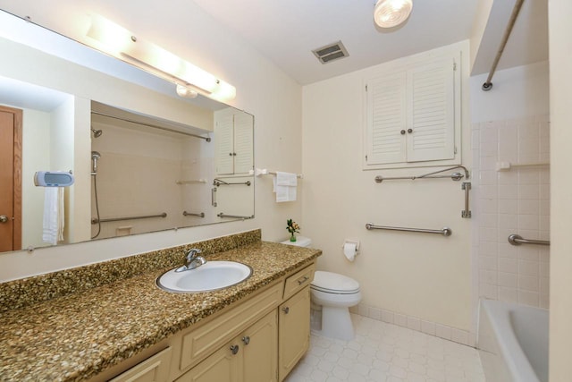 12929 N Colony Dr, Mequon, WI 53097 - full bathroom with vanity and bathtub / shower combination