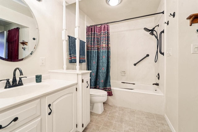 2213 Sunrise Dr, Appleton, WI 54914 - full bathroom featuring vanity and shower / tub combo with curtain
