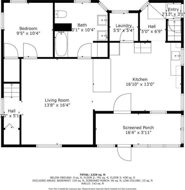 206 W Willow St, Bear Creek, WI 54922 - view of floor plan / room layout
