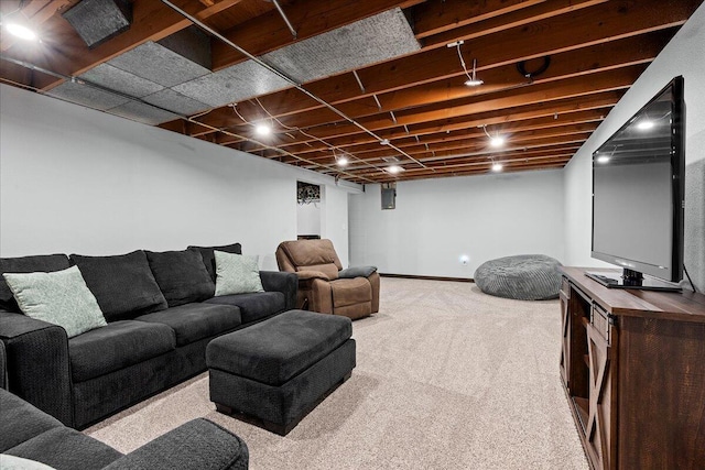 1918 Wilson Ave, Sheboygan, WI 53081 - carpeted living area with baseboards