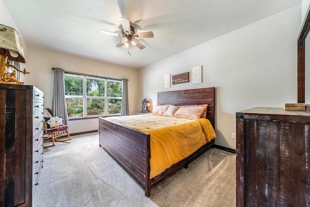 5090 N Milkweed Trl, Appleton, WI 54913 - bedroom with carpet floors and ceiling fan