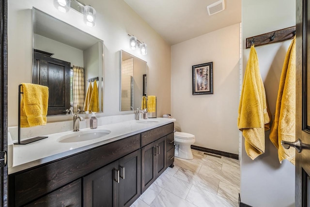 5090 N Milkweed Trl, Appleton, WI 54913 - full bathroom with double vanity and toilet
