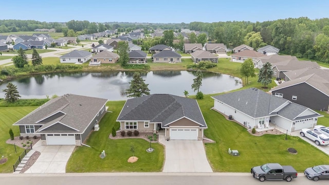 5090 N Milkweed Trl, Appleton, WI 54913 - aerial perspective of suburban area with a nearby body of water