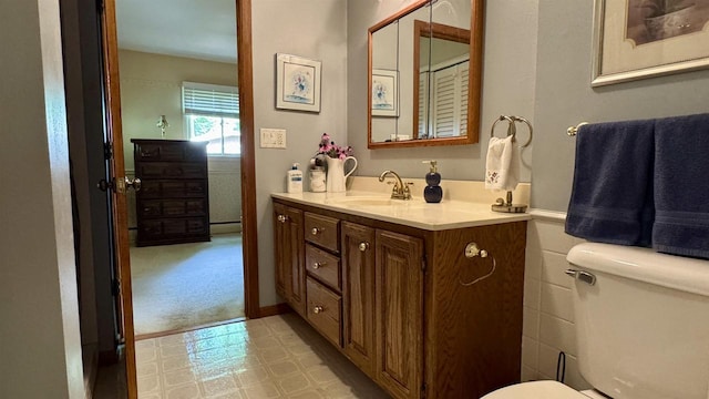 3218 N 13th St, Wausau, WI 54403 - bathroom featuring tile patterned floors and vanity