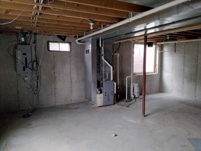 W5211 Fern Ave, Montello, WI 53949 - below grade area with electric panel and heating unit