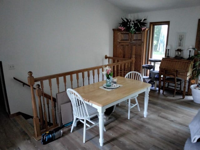 W5211 Fern Ave, Montello, WI 53949 - dining area featuring wood finished floors