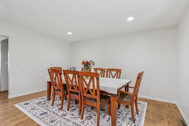 S83W27815 Beaver Trl, Mukwonago, WI 53149 - dining room featuring light wood finished floors and recessed lighting